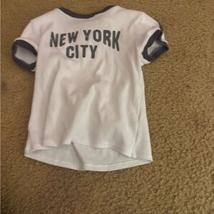 Kids White and Black New York City T-Shirt